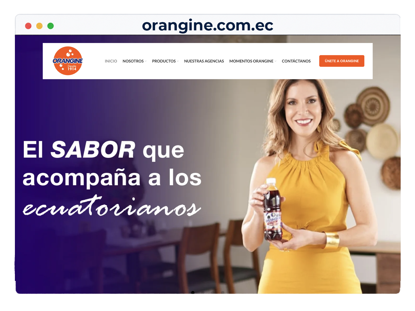Ejemplo de sitio con dominio .ec